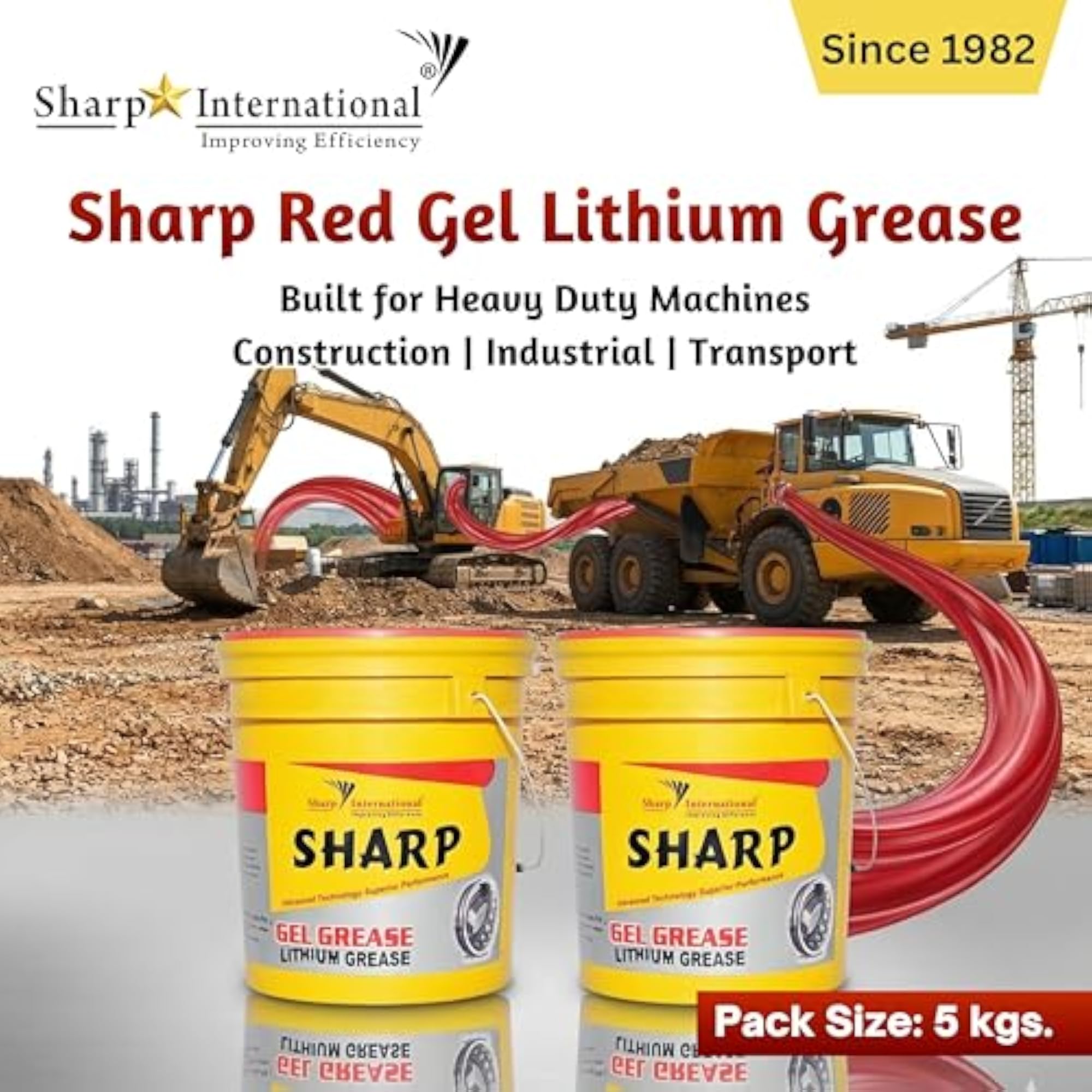 Red Gel Lithium Grease - High-Performance Lubricant